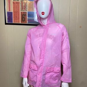 Pink windbreaker/ raincoat